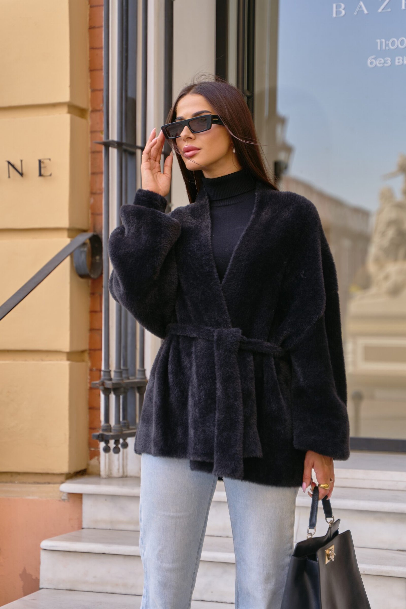 Knitted Teddy mini cardigan