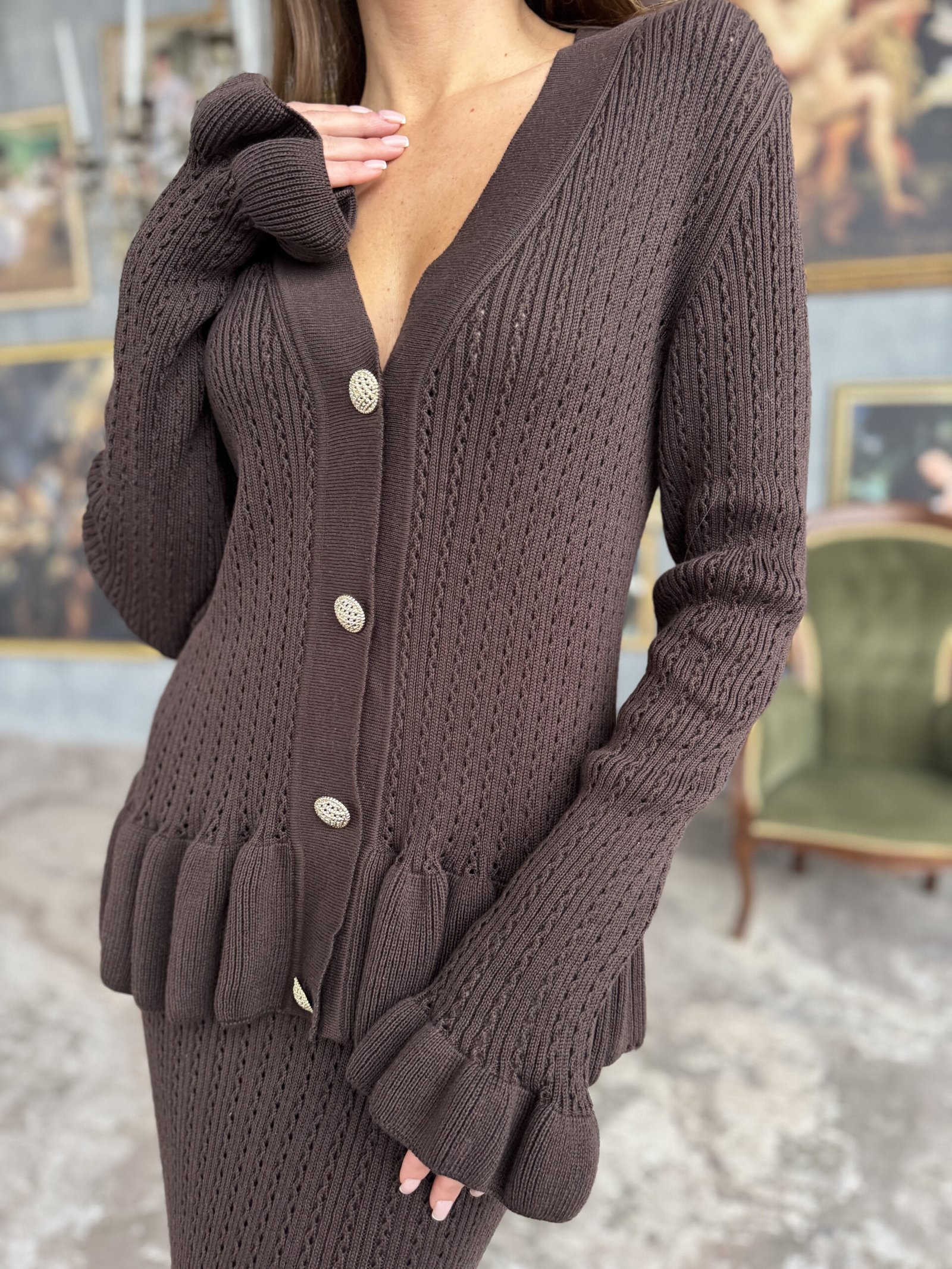 Stylish knitted suit Armina - Image 5